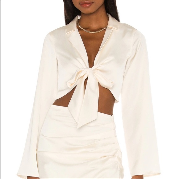 Revolve x Lovers + Friends Gianne matching co-ord set in ivory - Picture 2 of 7